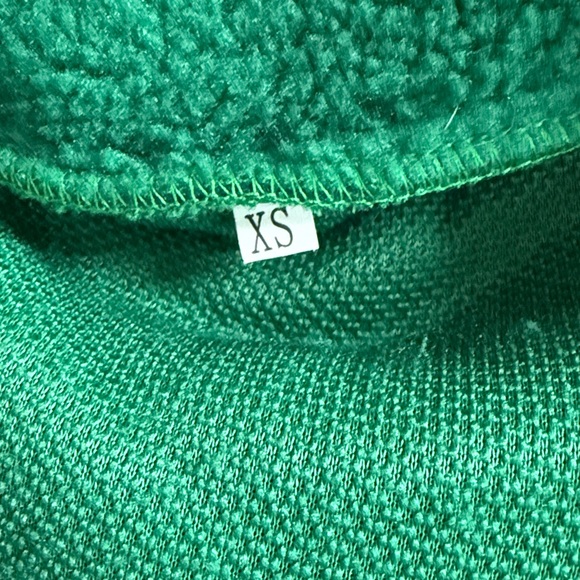 NWT Homer Simpson Meme Embroidered-detail Teddy Fleece Zip Green XS - Picture 6 of 8